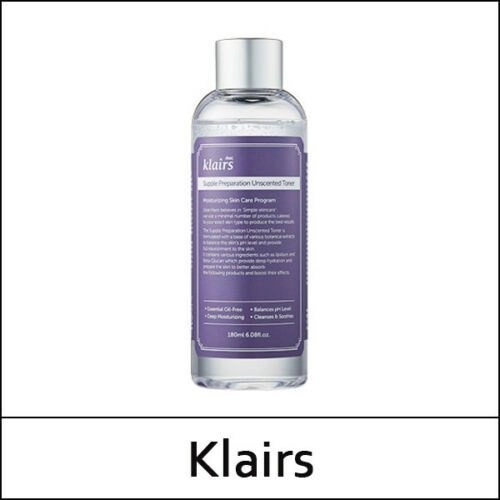 Nước hoa hồng Toner Supple Preparation Unscented Toner Klairs 180ml