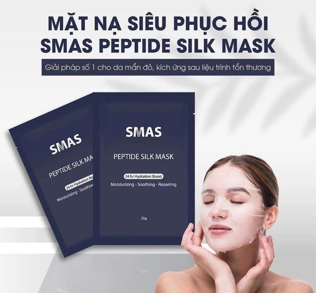 Mặt Nạ Phục Hồi Da và Chống Lão Hóa SMAS Peptide Silk Mask Nhật Bản