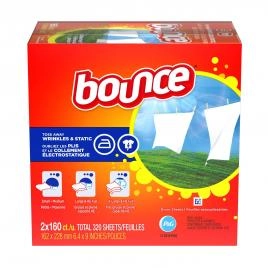 Giấy Thơm Quần Áo Bounce Mỹ Set 2 Hộp x 160 Tờ